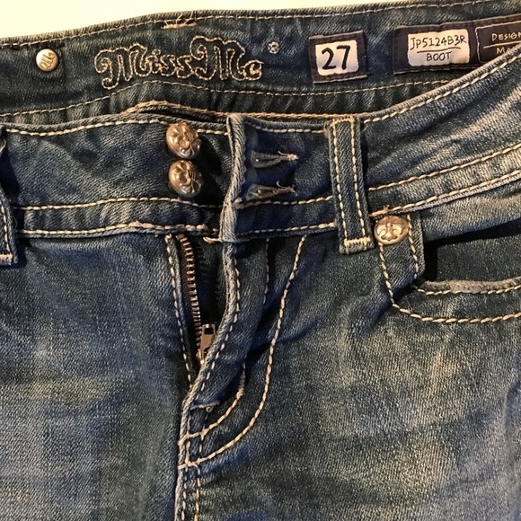 💙EUC MISS ME JEANS SZ 27 LIKE NEW! THE EXQUISITE DETAIL WILL DRAW EYES TO YOU! - Picture 3 of 8